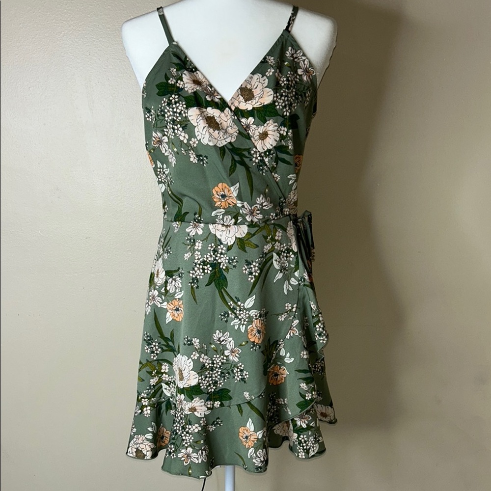 Speechless Green Fit and Flare Mini Dress
